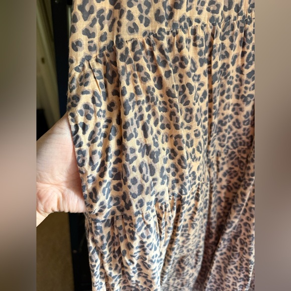 Anthropologie Georgina Tiered Mini Leopard Dress 🤎 - Picture 4 of 5